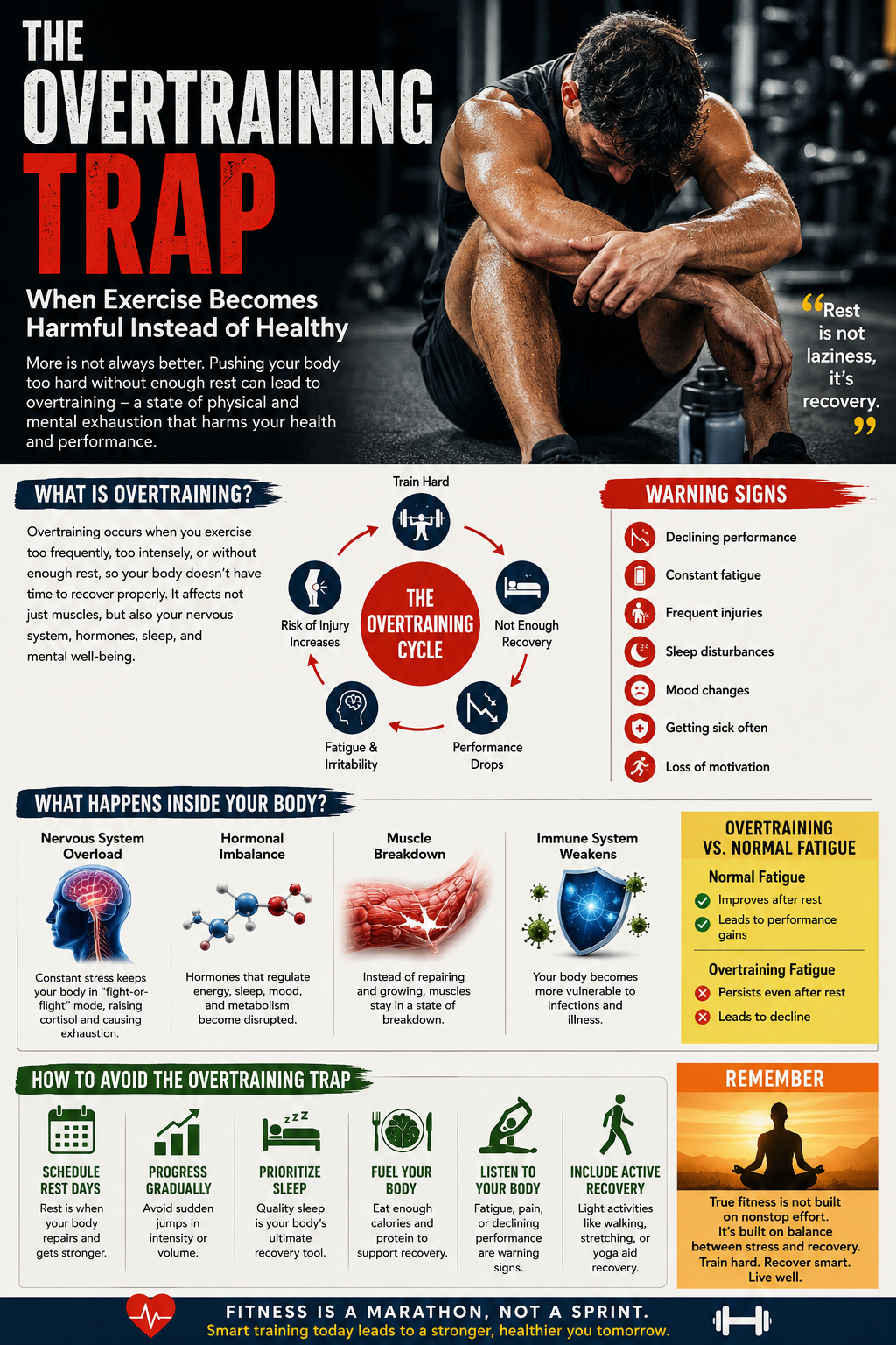 The Overtraining Trap: When Exercise Becomes Harmful Instead of Healthy