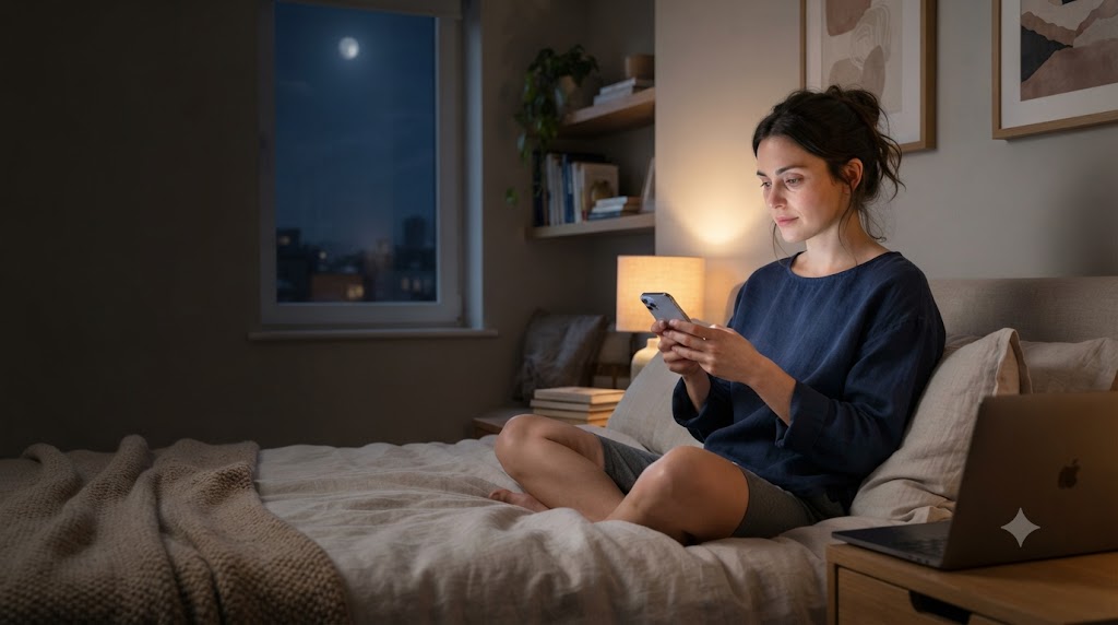 How Screen Time Can Affect Sleep, Eyes, and Mental Well-Being 📱💻🌙
