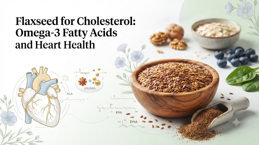 🌱 Flaxseed for Cholesterol: Omega-3 Fatty Acids and Heart Health ❤️